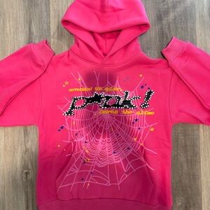Vibrant Pink Graphic Hoodie